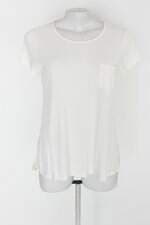 Blusa forever 21 feminina off-white com Recortes e Barra Mullet
