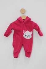 Macacão Infantil rosa com Bordado