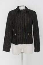 Casaco argonaut feminino preto com dourado 