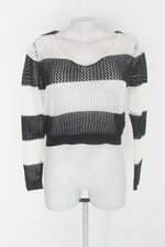 Suéter cropped chicabooti feminino listrado