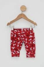 Calça Infantil mafessoni vermelha estampada com Cós de elástico