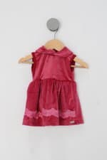 Vestido Infantil vermelho com Renda