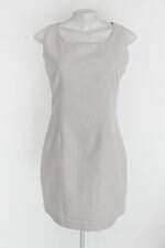 Vestido social red line feminino cinza com Forro