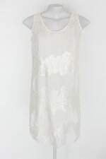 Vestido c&a feminino branco com Forro e Paetê