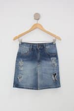 Saia Jeans youcom feminina azul