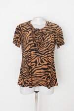 Blusa feminina estampada com Laço