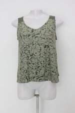 Regata feminina verde estampada 