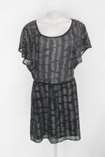 Vestido ellus feminino preto com Hotfix