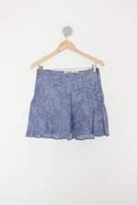 Saia hering feminina azul estampada
