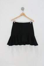 Saia forever 21 feminina preta com Babado