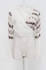 Blusa hadassa store feminina bicolor 