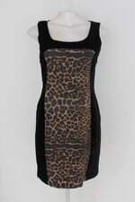Vestido daslu classico feminino preto com Recortes