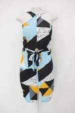 Vestido m & s fashion feminino estampado com Bojo e Faixa na Cintura