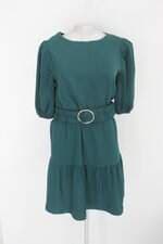 Vestido aa collection feminino verde com Peplum