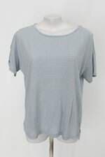 Blusa feminina listrada azul 