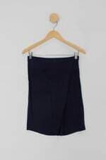 Saia ventos modernos feminina azul com Fenda