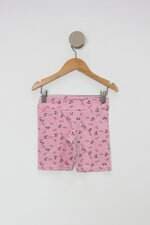Shorts Infantil rosa estampado