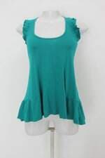 Regata feminina verde com Babado