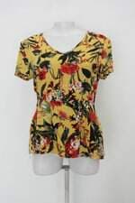 Blusa feminina estampada com Peplum