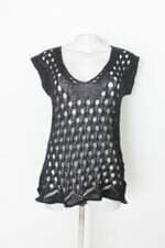 Blusa tricot feminina preta