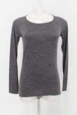 Blusa renner feminina cinza manga longa 