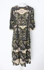 Vestido tig renata figueiredo feminino verde estampado
