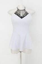 Blusa feminina branca com Aplique