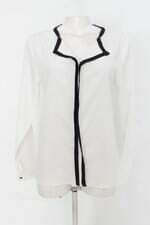 Blusa feminina branca com Viés