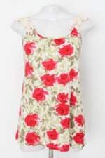 Blusa hering feminina estampada com Renda