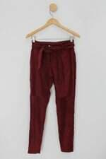Calça de tecido lits feminina vinho 