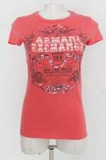 Blusa armani  exchange feminina coral com Silk e Hotfix