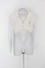 Bolero renda absolutti feminino off-white