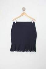 Saia gregory feminina azul com Recortes