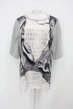 Blusa marina sport feminina estampada com Recortes