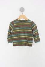 Camisa Infantil cartes's verde com listra 