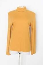 Blusa feminina amarela manga longa 