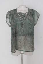 Blusa gata bakana feminina estampada com Recortes