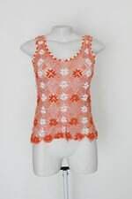 Regata feminina estampada de tricot 