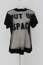 T-shirt john john feminino preto com Transparência