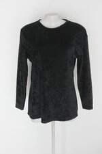 Blusa manga longa feminina preta