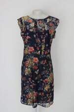 Vestido gregory feminino azul estampado com Forro