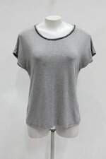 Blusa miss nine feminina cinza com Aplique