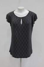 Blusa marisa feminina preta estampada
