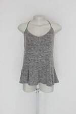 blusa Regata hollister feminina cinza mesclado
