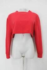 Moletom cropped mundo lolita feminino vermelho