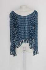 Blusa aéropostale feminina azul estampada