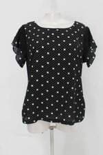 Blusa sencimix feminina preta com poás