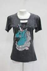 Blusa salvatore feminina preta com Silk