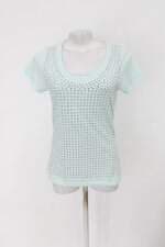 Blusa feminina azul com Hotfix