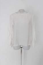 Blusa hush by rosana feminina branca com Babado